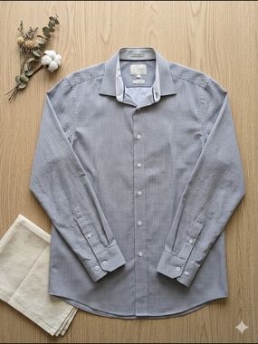 C-Lab NYC Slim Fit Button-Down Shirt Office Casual